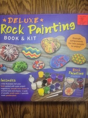 Deluxe Rock Painting Book & Kit - Multicolor